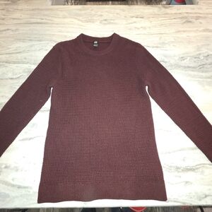 Burgundy Knit Sweater